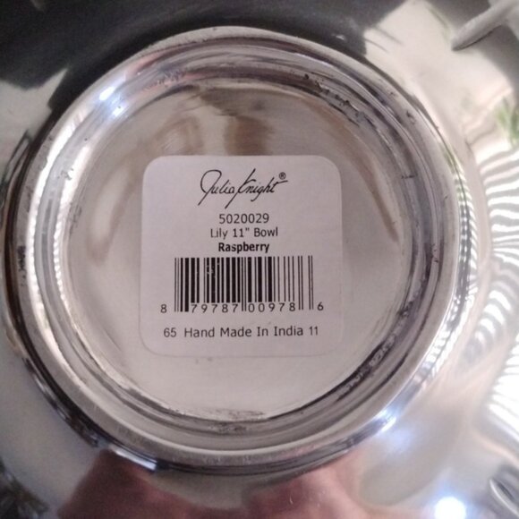 Julia Knight Lily 11" Bowl Raspberry - Picture 10 of 12